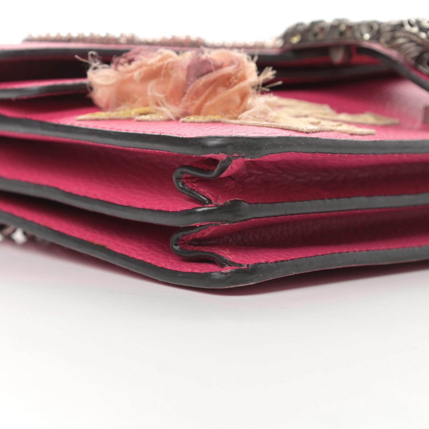 Gucci Pebbled Calfskin Embellished Guccify Small Dionysus Shoulder Bag Rosa 9 of 16