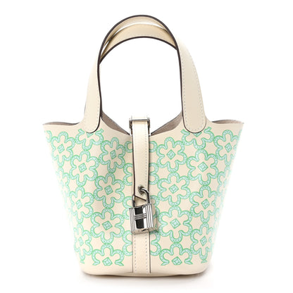 Hermes Swift Micro Lucky Daisy Picotin Lock Nata Vert 1 of 13