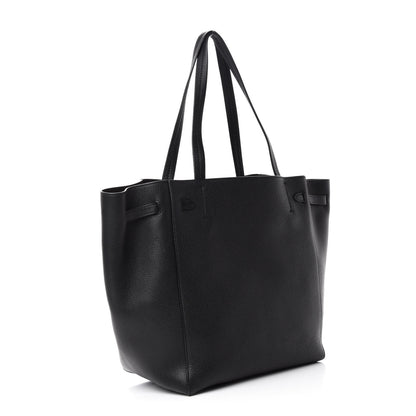 Celine Soft Grained Calfskin Small Belt Cabas Phantom Black 3 of 10