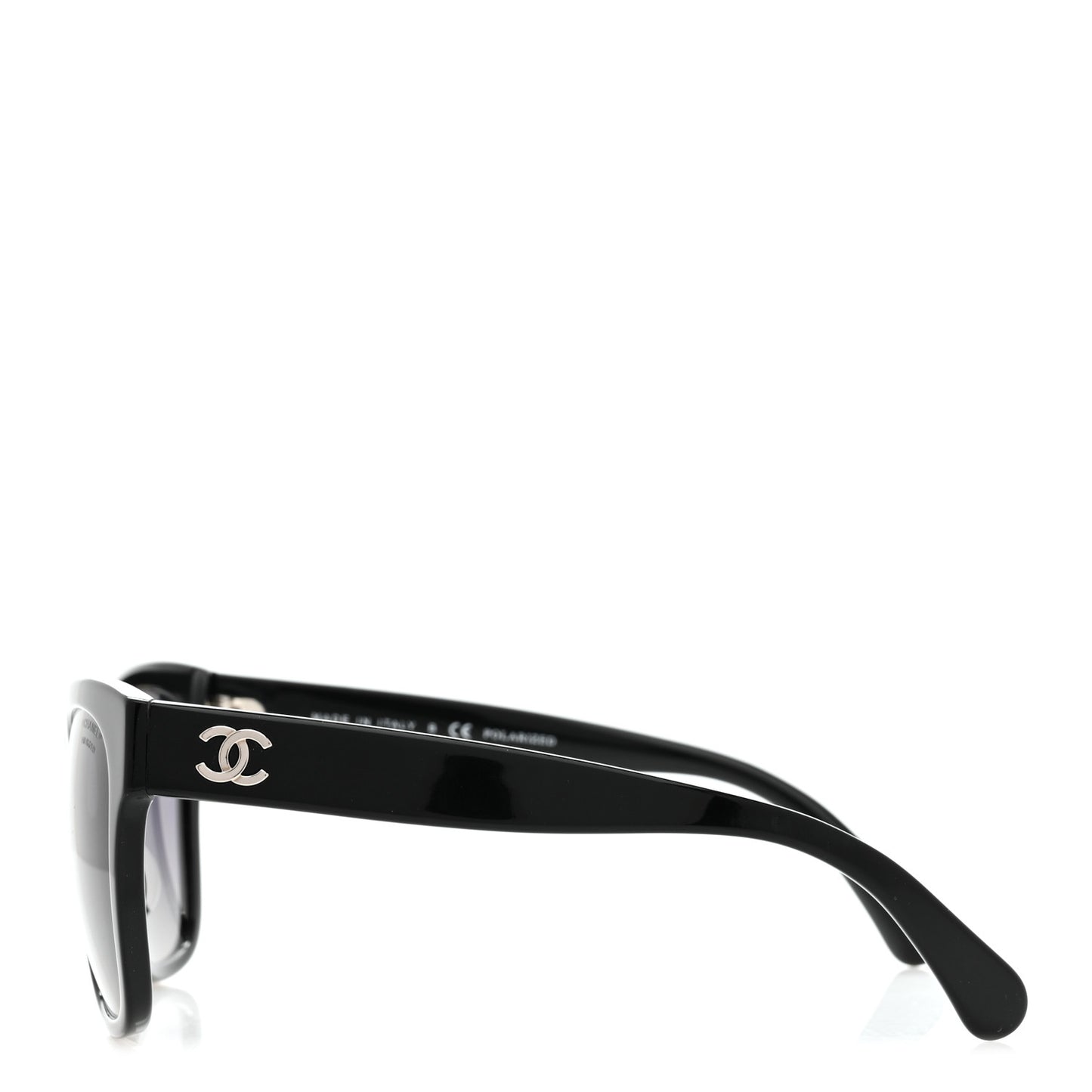 Acetate Polarized Square CC Sunglasses 5380-A  Black