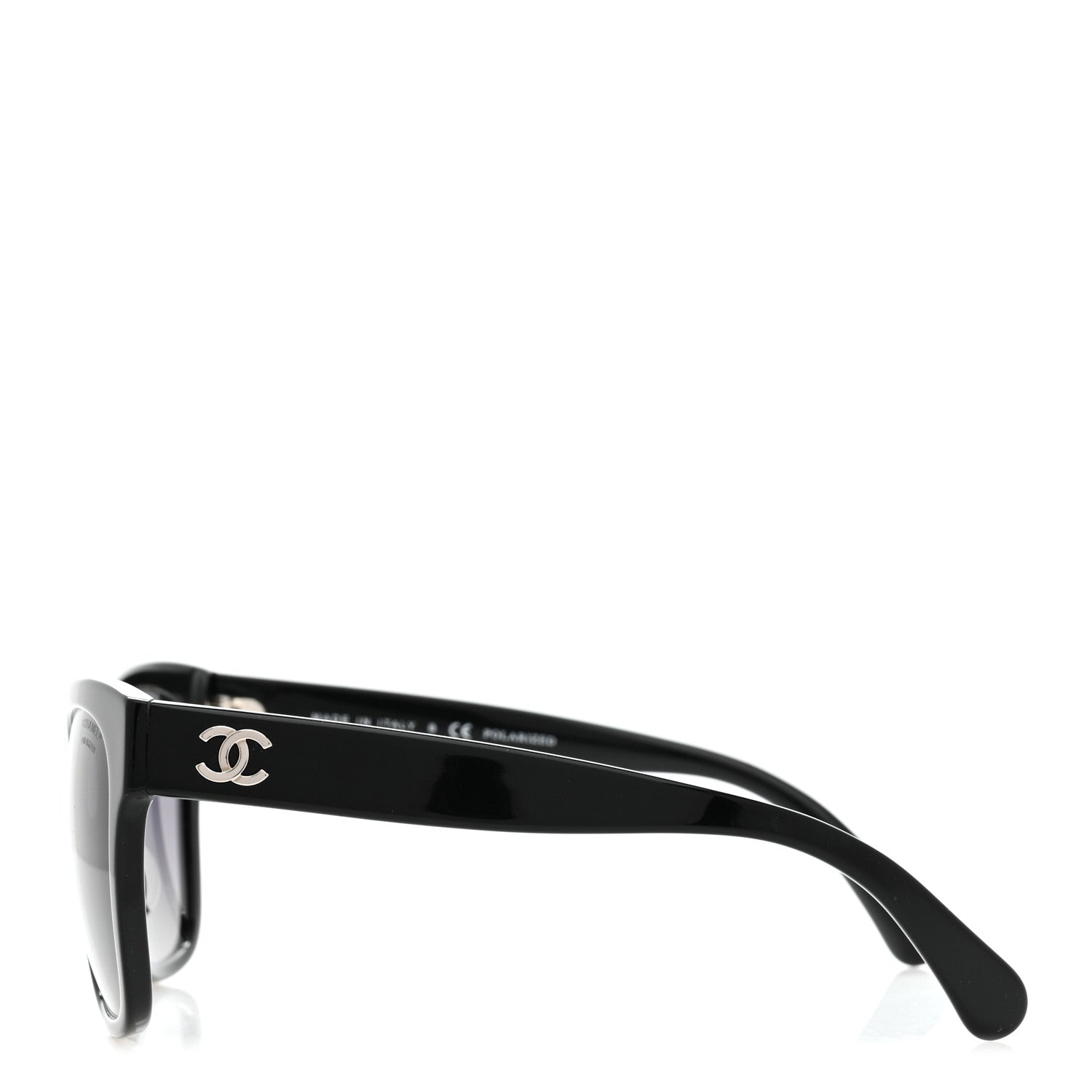 Chanel Acetate Polarized Square CC Sunglasses 5380-A  Black 3 of 9