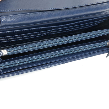 Chanel Lambskin Clutch Chain Flap Dark Blue 5 of 8