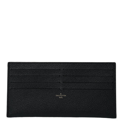 Louis Vuitton Calfskin Felicie Chain Wallet Card Holder Insert Black 1 of 7