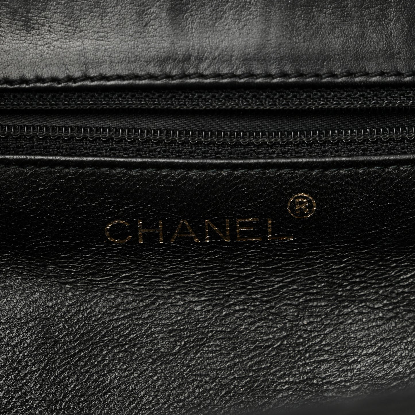 Lambskin Quilted CC Flap Shoulder Bag Black
