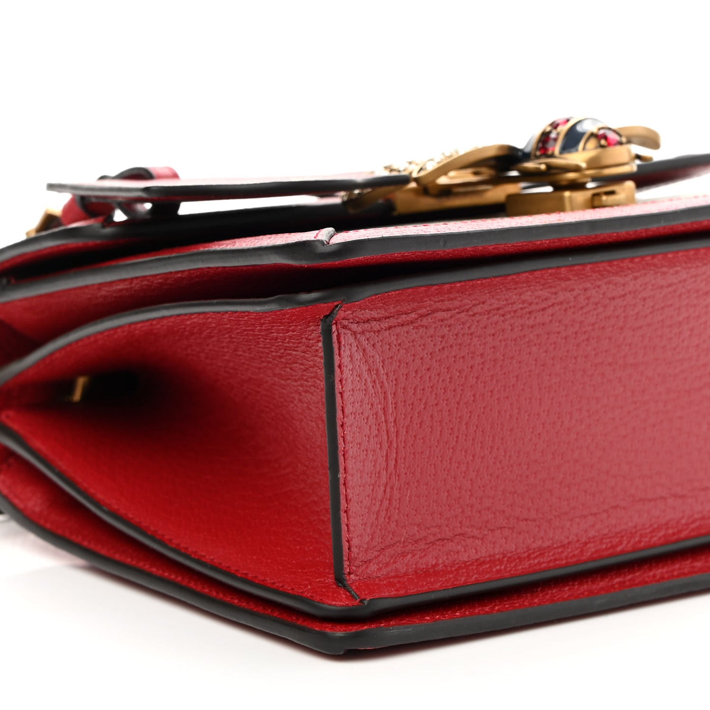 GG Supreme Monogram Small Queen Margaret Top Handle Bag Red