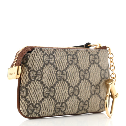 Gucci GG Supreme Monogram Key Case Beige Ebony Cuir 3 of 8