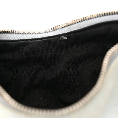 Balenciaga Washed Frayed Denim Crystal XS Le Cagole Shoulder Bag Pale Blue 13 of 16