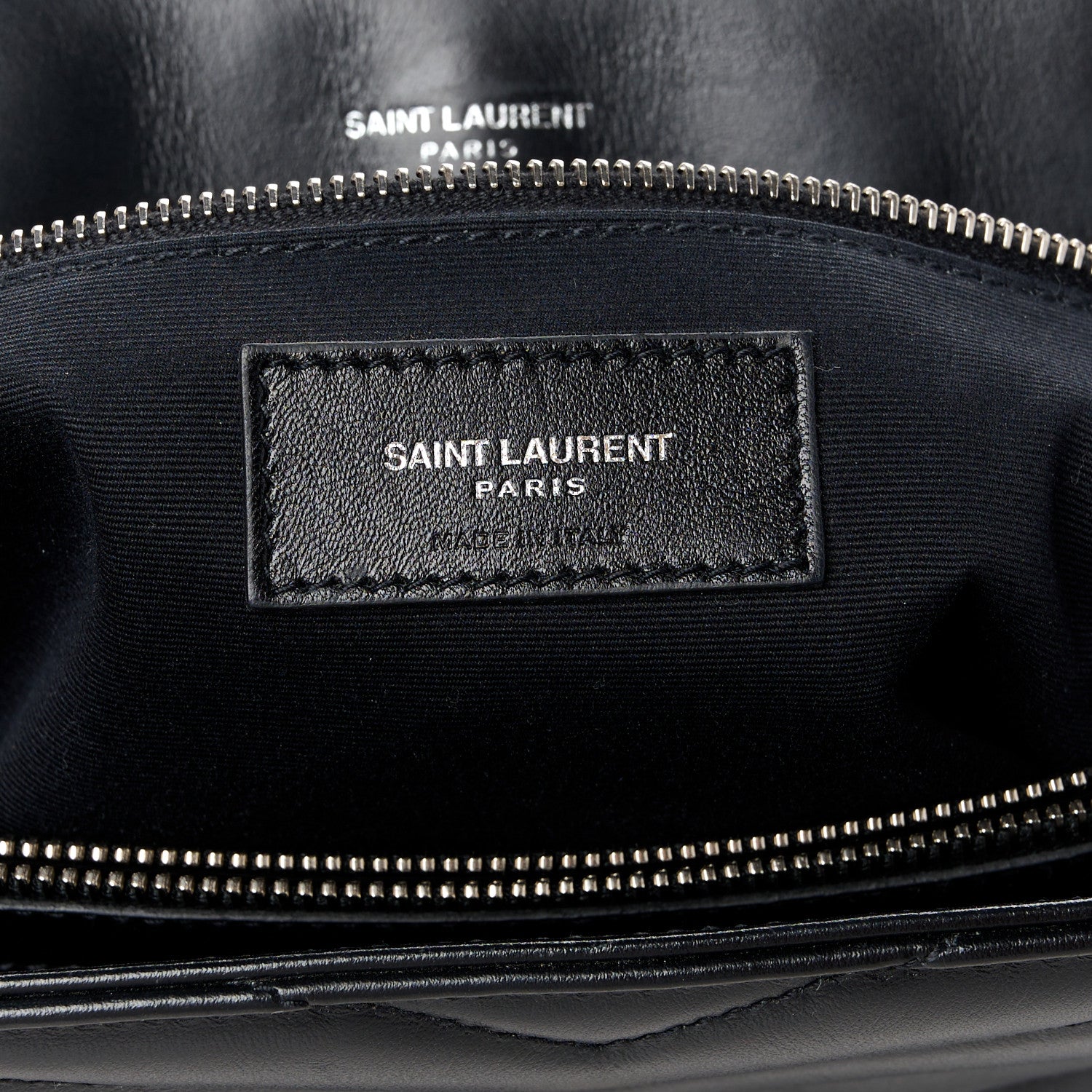 Saint Laurent Calfskin Y Quilted Monogram Large Loulou Chain Satchel Black 7 of 11