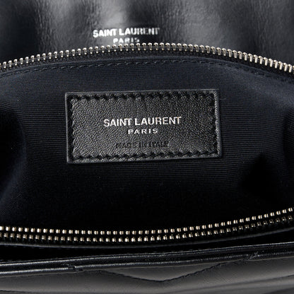 Saint Laurent Calfskin Y Quilted Monogram Large Loulou Chain Satchel Black 7 of 11