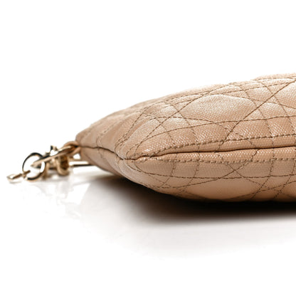 Christian Dior Coated Canvas Cannage Panarea Pouch Beige 8 of 9