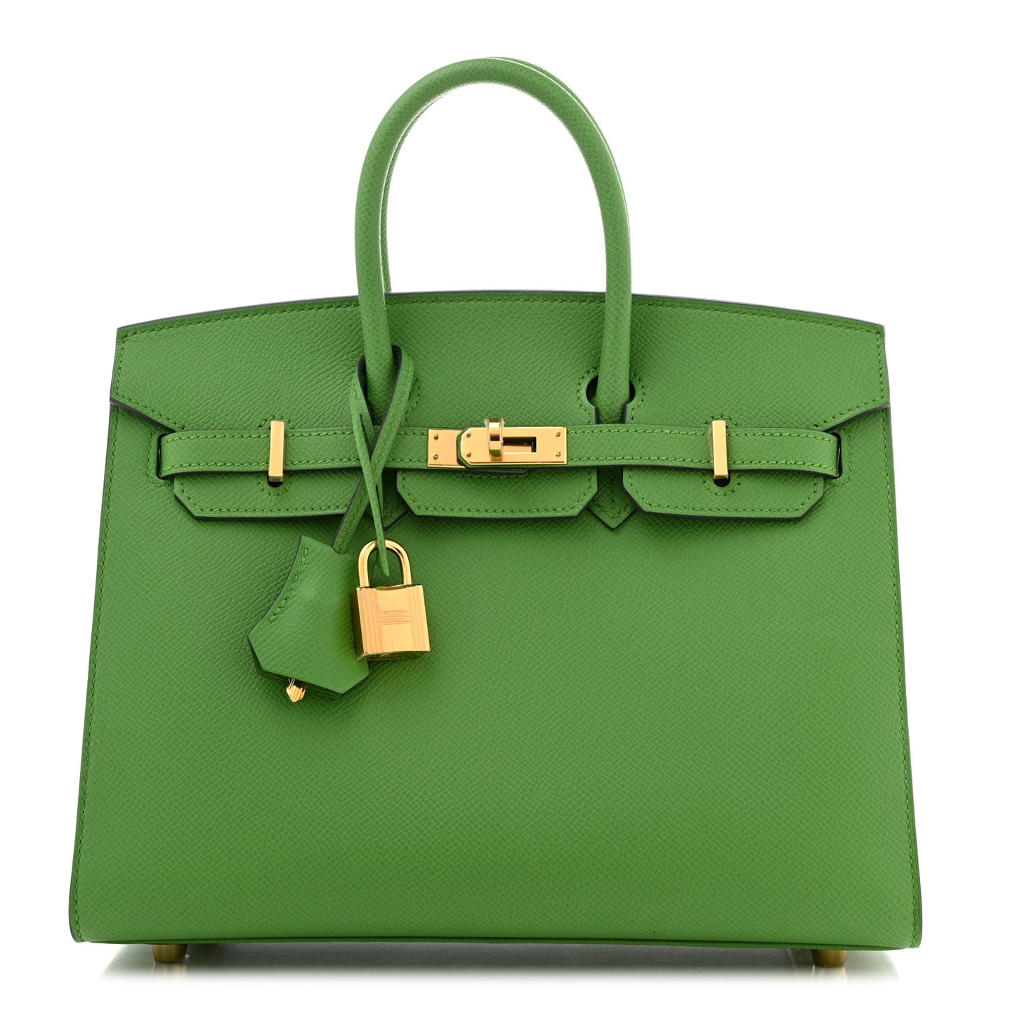 Epsom Birkin Sellier 25 Vert Yucca