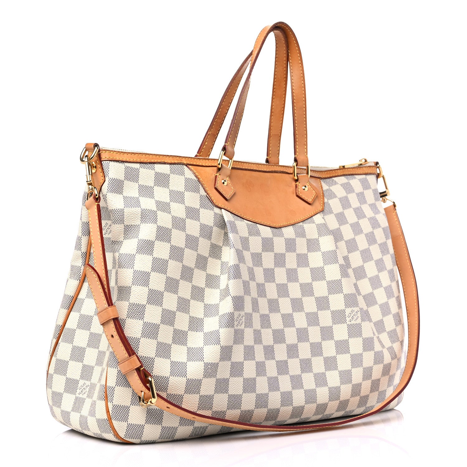Louis Vuitton Damier Azur Siracusa GM 3 of 17