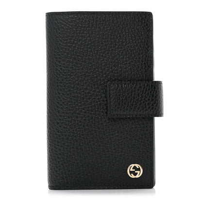 Gucci Dollar Calfskin Interlocking G Wallet Black 1 of 8