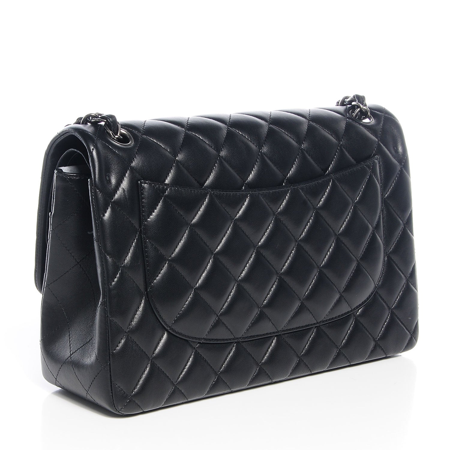 Chanel Lambskin Jumbo Double Flap Black 3 of 9