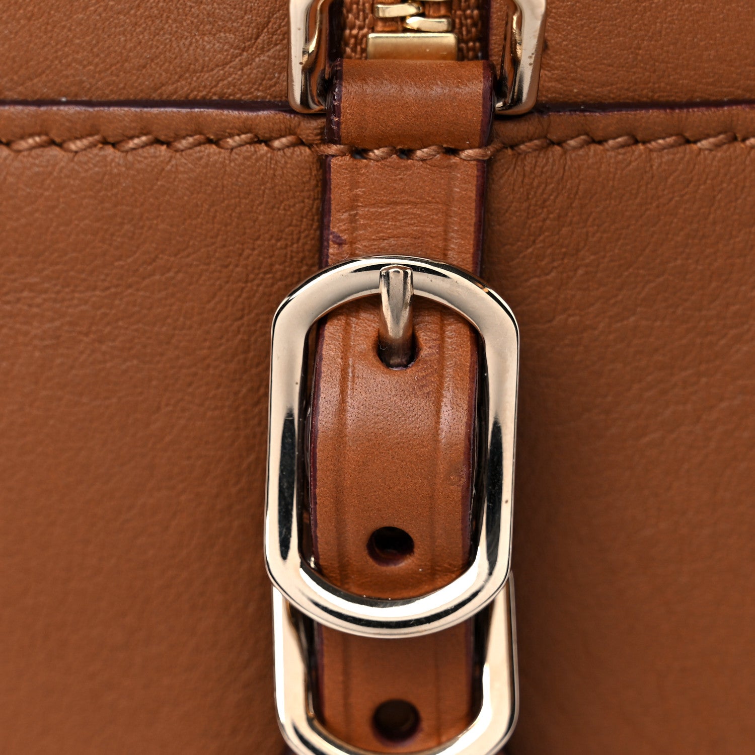 Jimmy Choo Calfskin Small Varenne Bowling Bag Brown 13 of 14