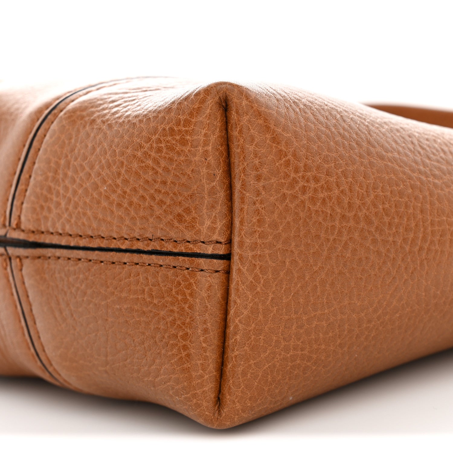 Chloe Grained Calfskin Small Spin Tote Clay Brown 10 of 10