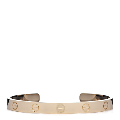 Cartier 18K Yellow Gold LOVE Cuff Bracelet 17 1 of 4