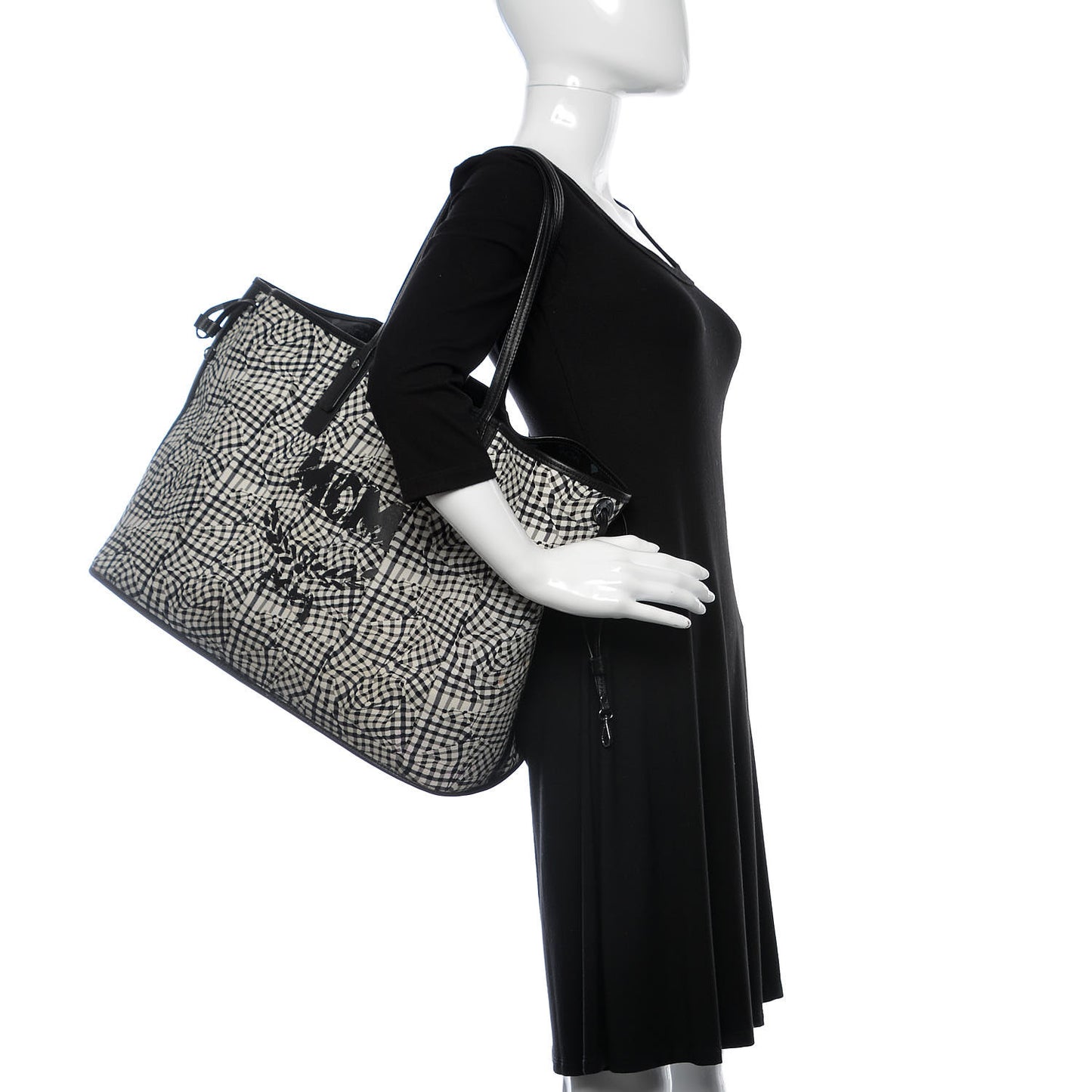 Visetos Large Liz Reversible Shopper Tote Black