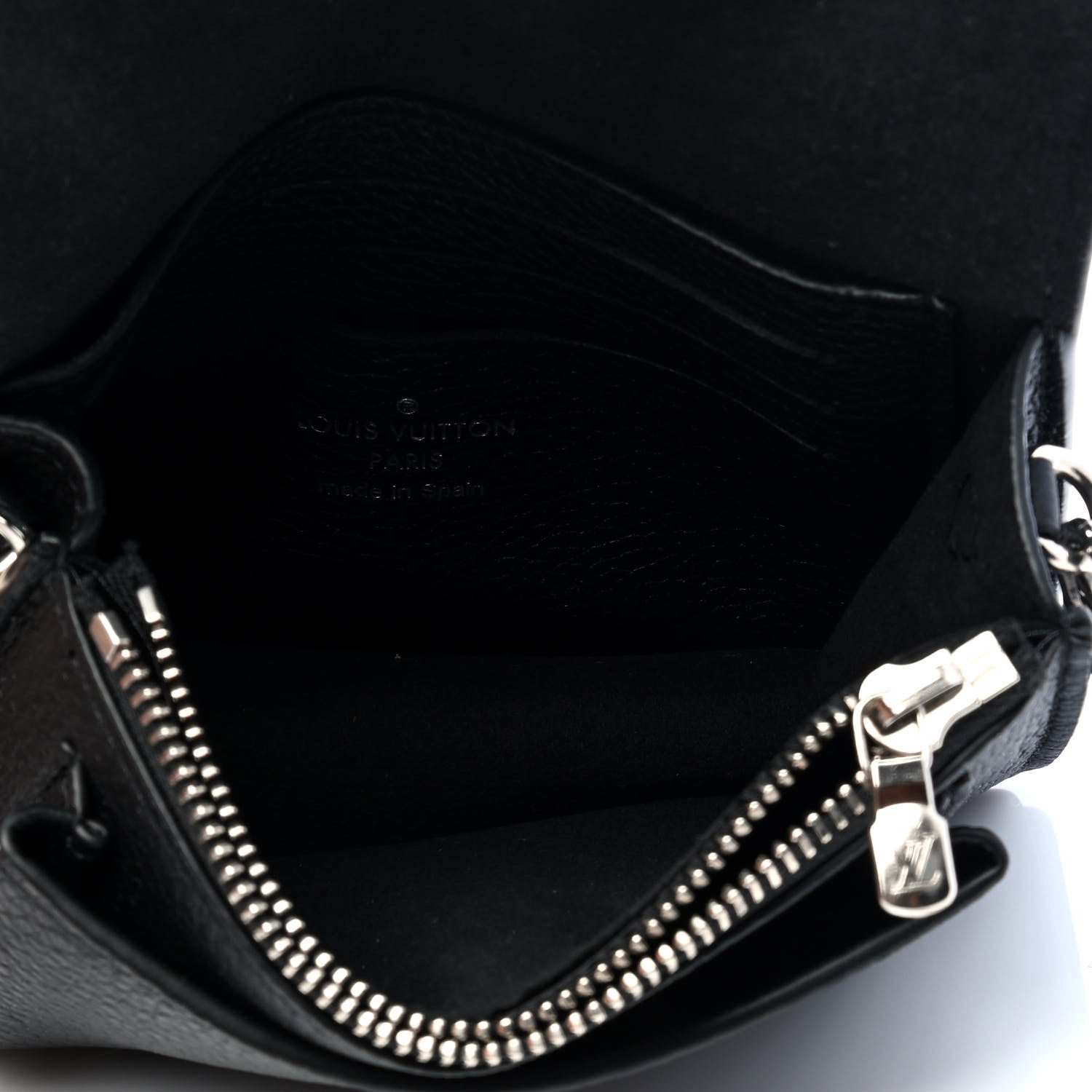 Louis Vuitton Soft Calfskin Mini My Lockme Chain Pochette Black 3 of 4