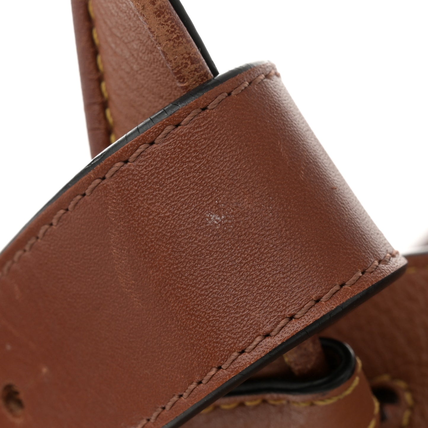 Calfskin Laced Hammock Shoulder Bag Tan