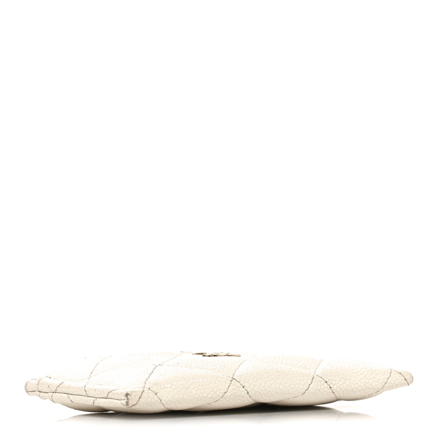 Chanel Caviar Quilted Card Holder White 4 of 10