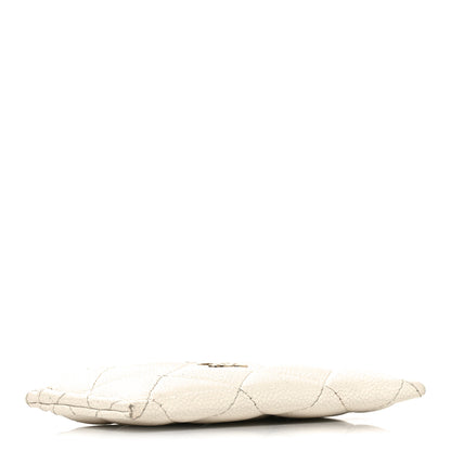 Chanel Caviar Quilted Card Holder White 4 of 10