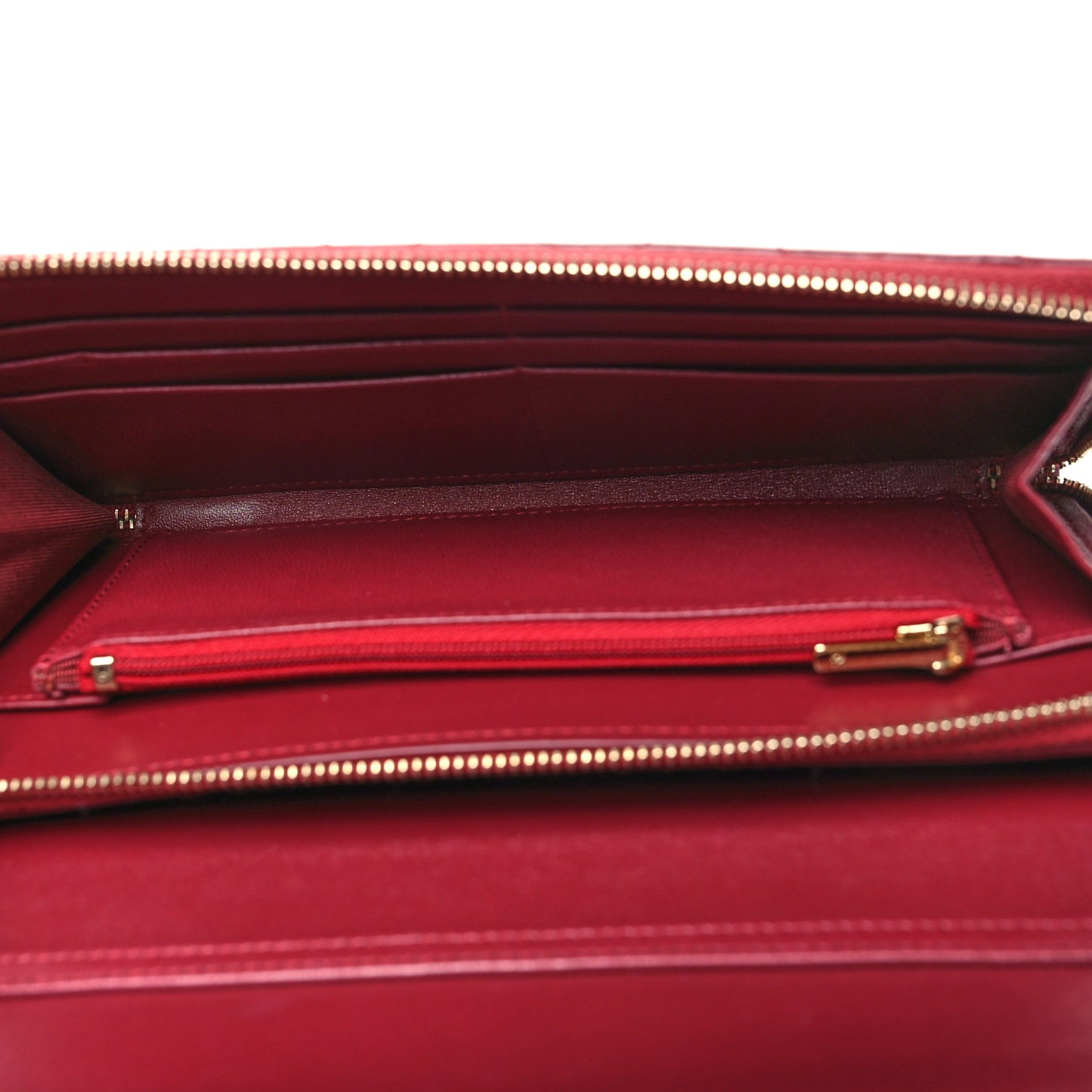 Lambskin Quilted Phone Holder Wallet on Removable Chain Burgundy