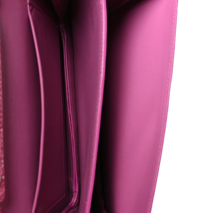 Salvatore Ferragamo Crocodile Bar Clutch Crossbody Bag Pink 5 of 9