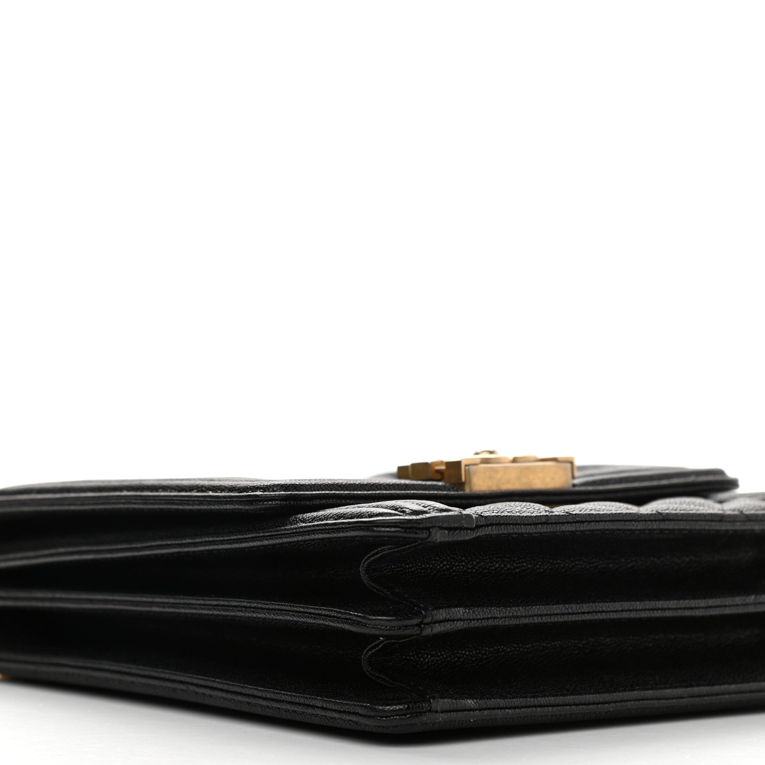 Chanel Caviar Quilted North South Boy Flap Black 9 of 13