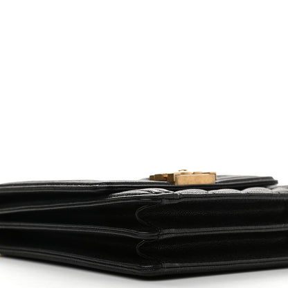 Chanel Caviar Quilted North South Boy Flap Black 9 of 13