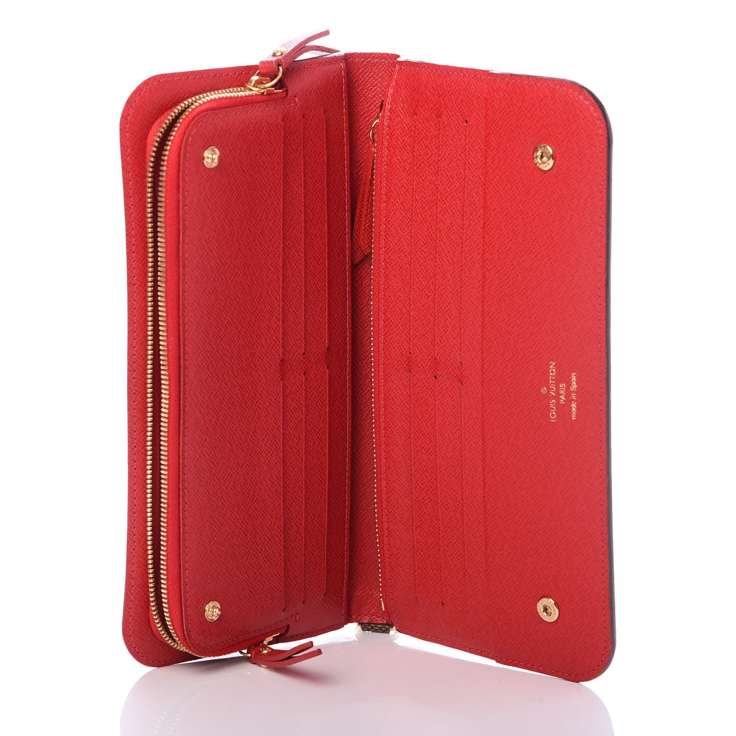 Damier Ebene Insolite Wallet Red