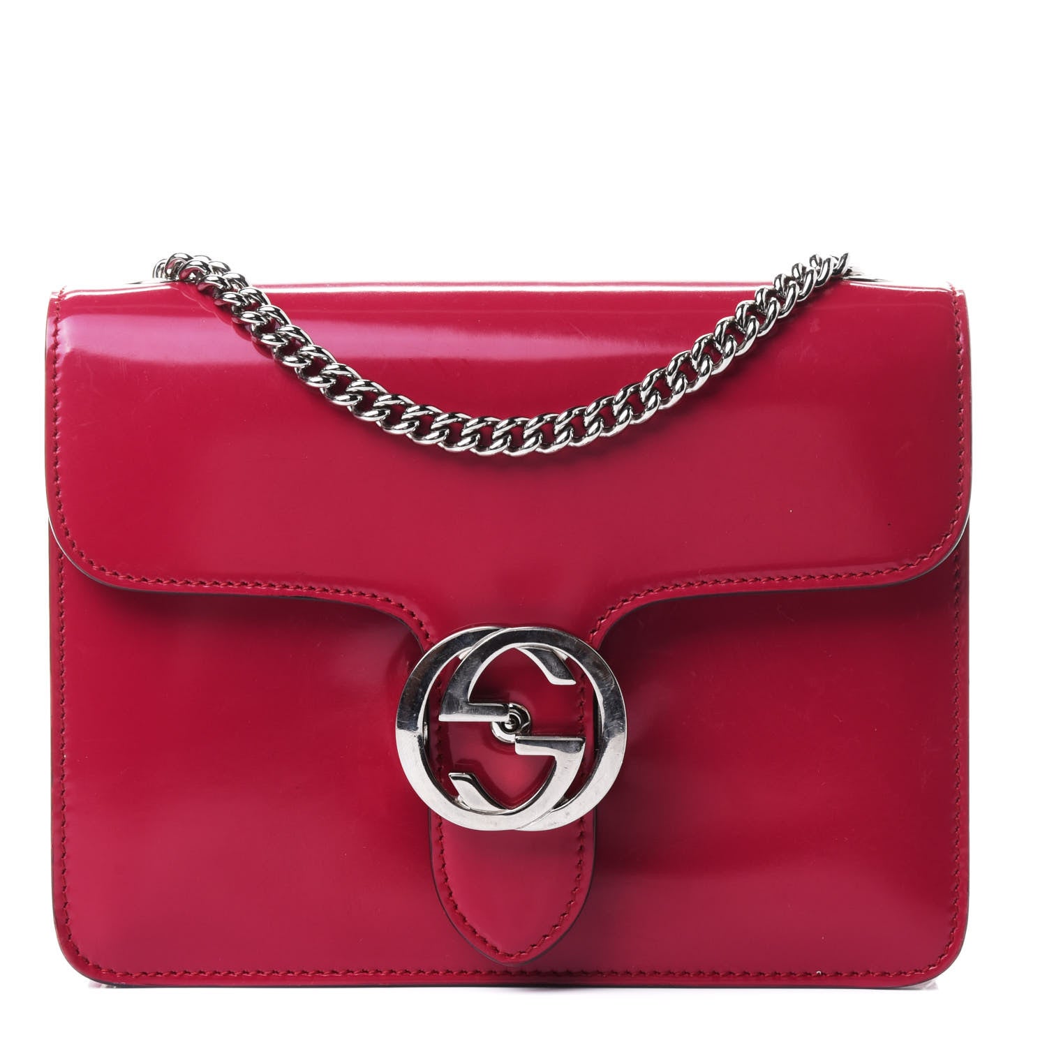Gucci Shade Lux Calfskin Small Interlocking G Shoulder Bag Petunia 1 of 4
