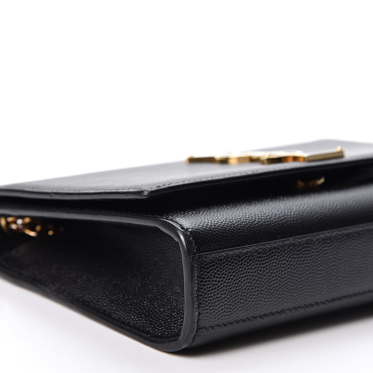 Saint Laurent Grain De Poudre Small Monogram Kate Satchel Black 8 of 9