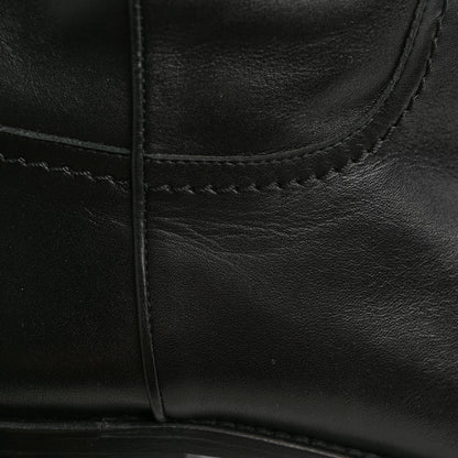 Chanel Calfskin Ascot CC Boots 39 Black 10 of 10