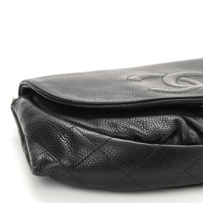 Chanel Caviar Half Moon Wallet On Chain WOC Black 11 of 14