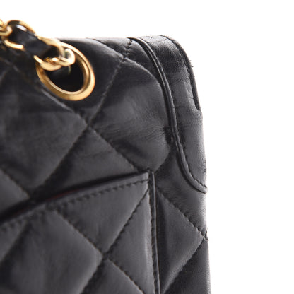 Chanel Lambskin Quilted Medium Double Flap Black 12 of 20
