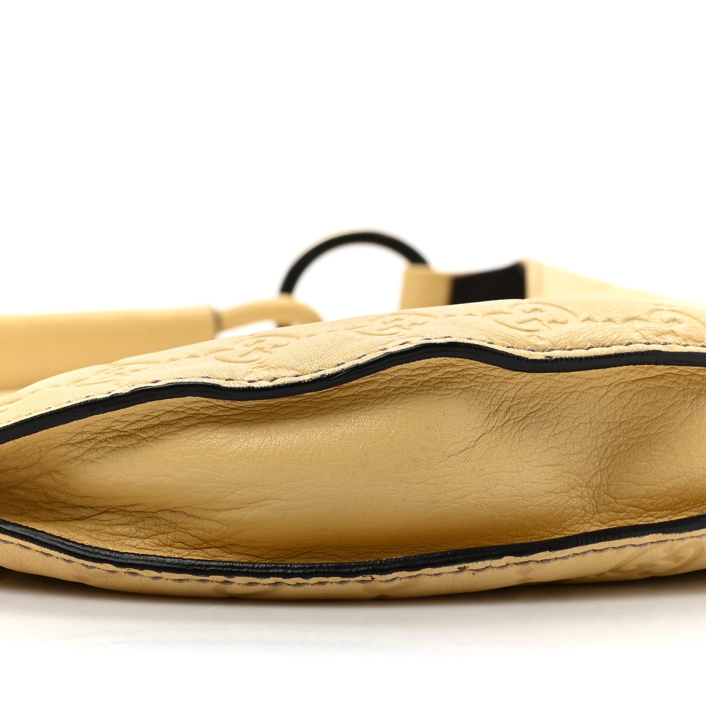 Guccissima Half Moon Hobo Yellow