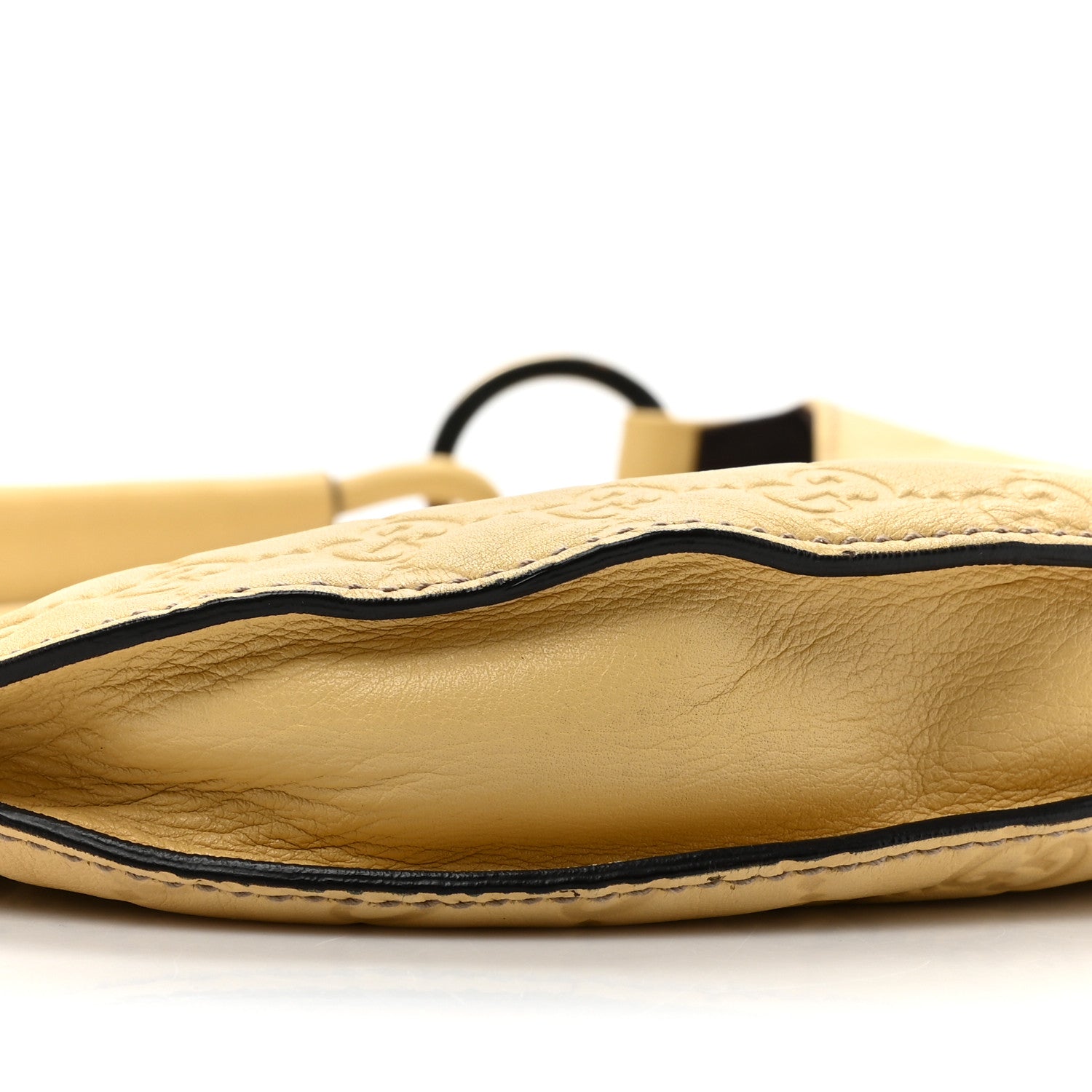 Gucci Guccissima Half Moon Hobo Yellow 9 of 14
