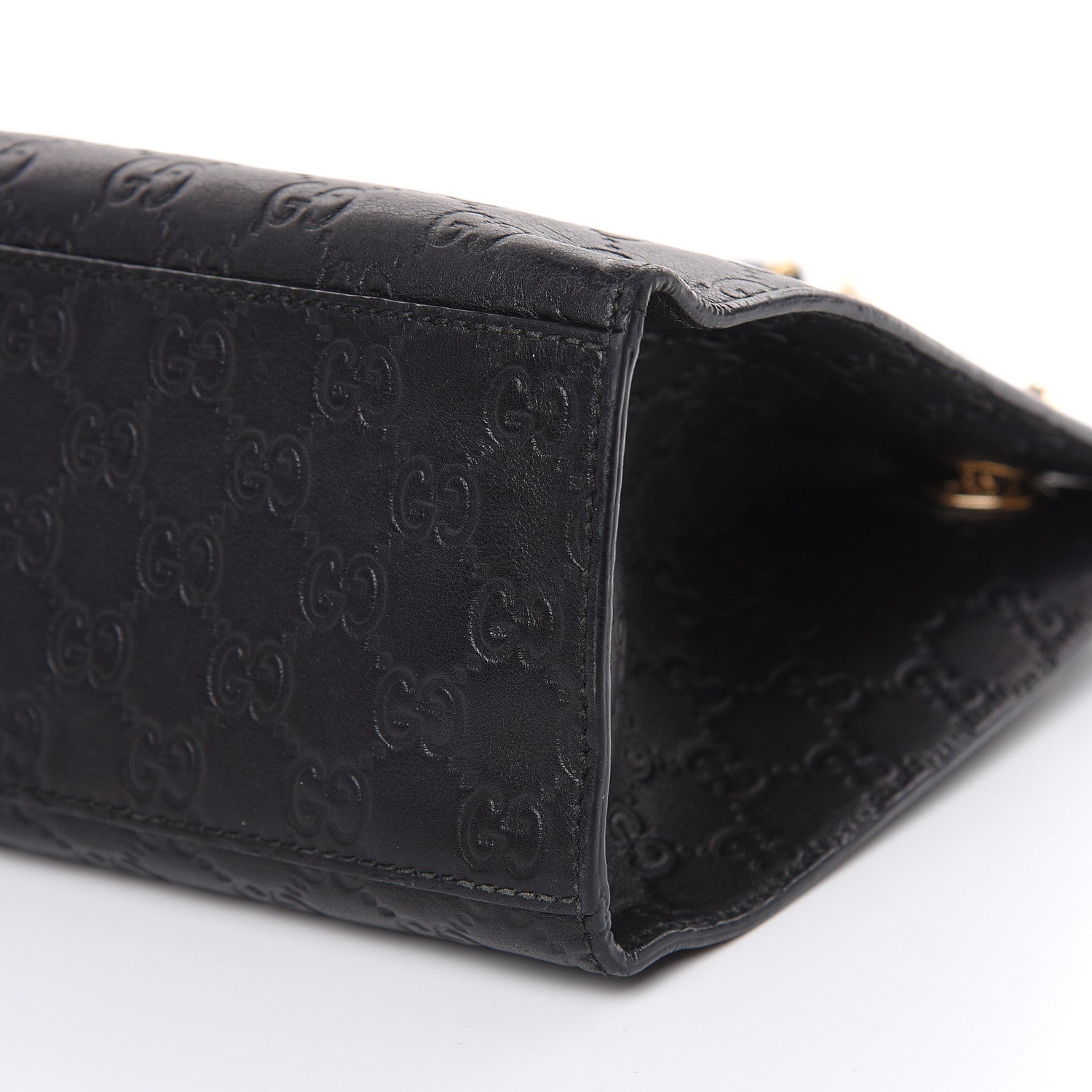 Gucci Guccissima Large Emily Chain Shoulder Bag Black 8 of 16