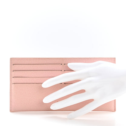 Louis Vuitton Calfskin Felicie Card Holder Insert Rose Ballerine 2 of 8