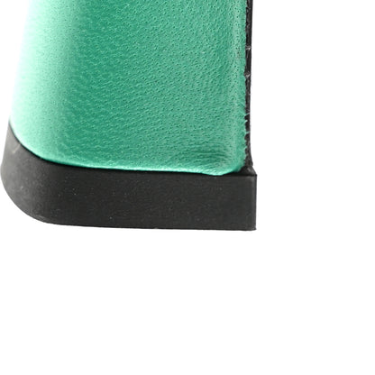 Gucci Tela Retino Nappa Crystal GG Monogram Square G 95mm Slide Sandals 37 Turquoise 8 of 9