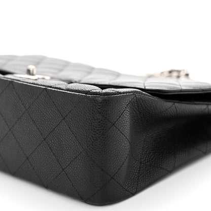 Chanel Caviar Quilted Jumbo Single Flap Black 9 of 10