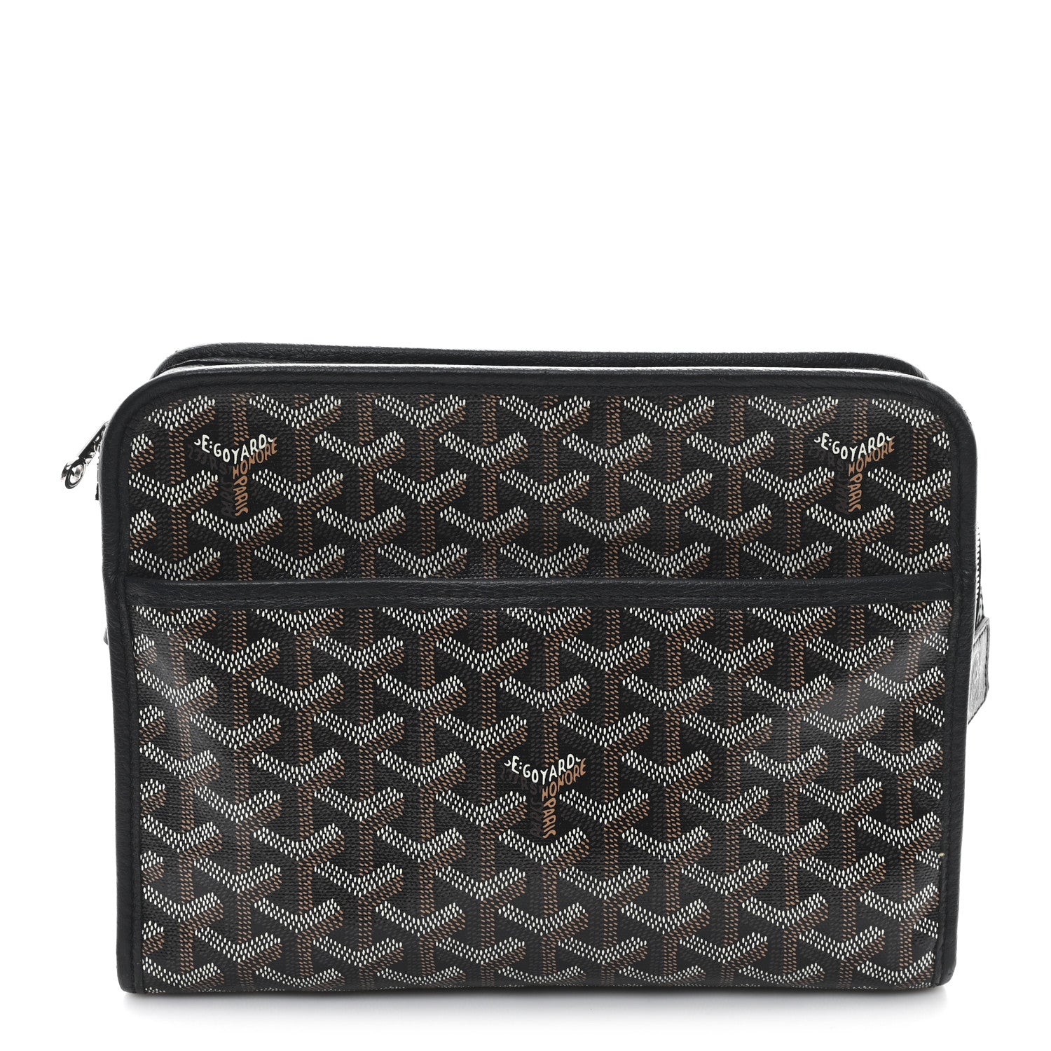Goyard Goyardine Jouvence MM Toiletry Pouch Black 1 of 8