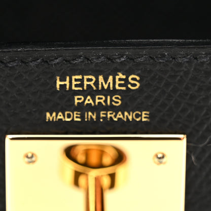 Hermes Epsom Kelly Sellier 28 Black 6 of 11