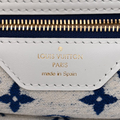 Louis Vuitton Jacquard Velvet Monogram LV Match Neverfull MM Bleu 7 of 11