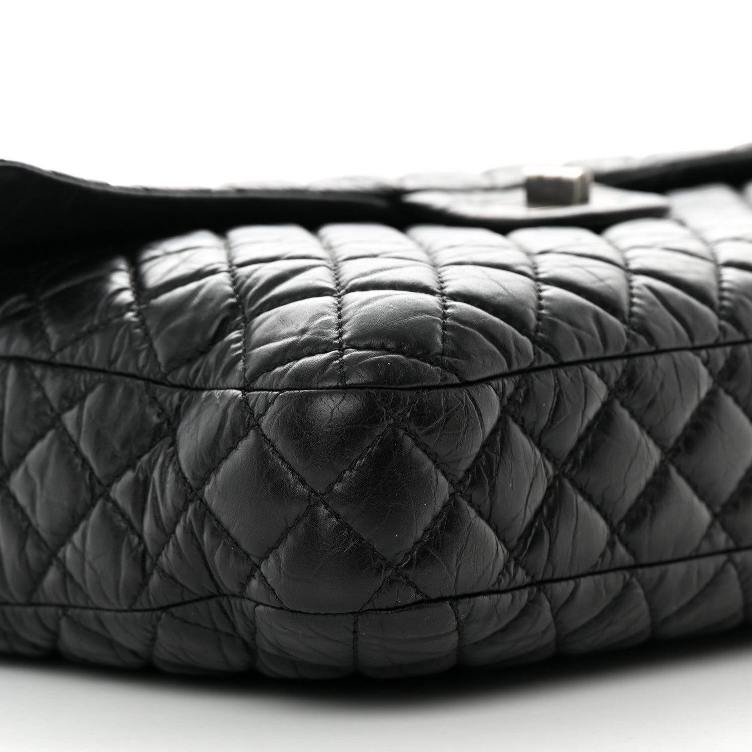 Chanel Aged Calfskin Reissue XL Maxi Flap Black 9 of 15