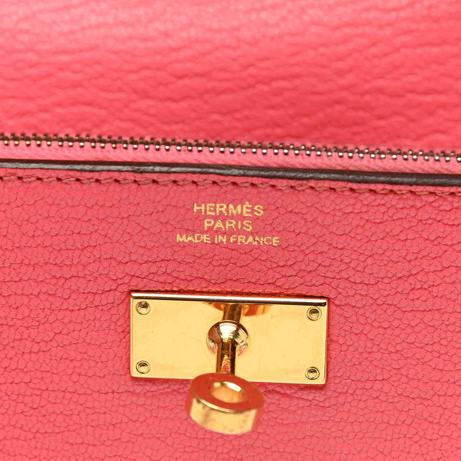 Hermes Chevre Mysore Kelly Longue Wallet Rose Azalee 6 of 17