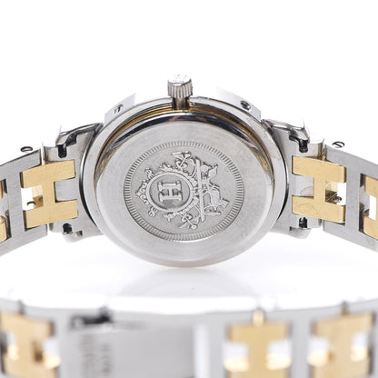 Hermes Stainless Steel 24mm Clipper Quartz Watch Gold 4 of 7