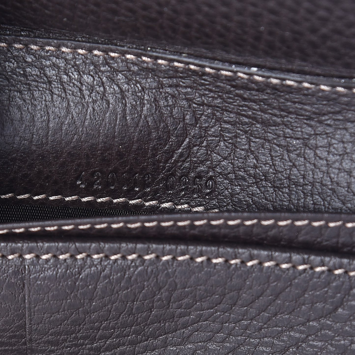 Crystal Monogram Zip Around Wallet Brown