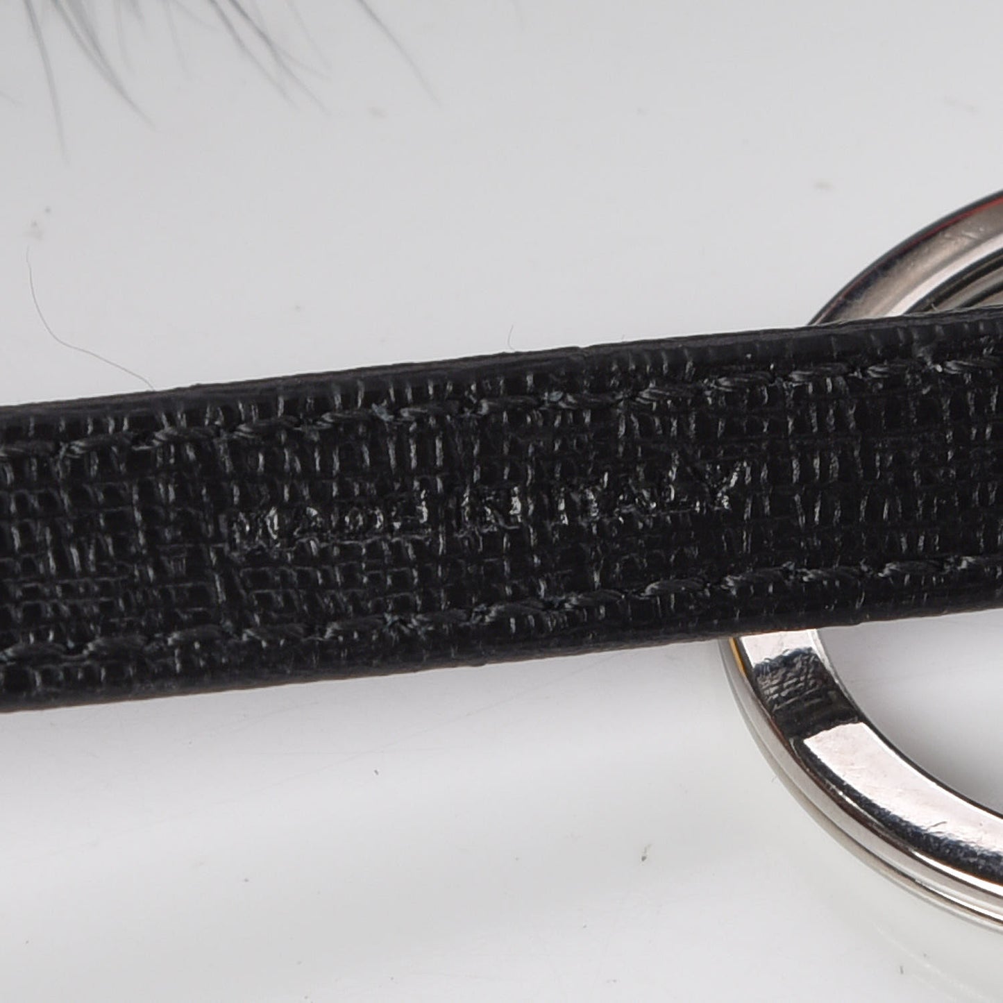 Vitello Elite Fox Goat Fur Igor Monster Bag Bug Cube Charm Rosso Black White